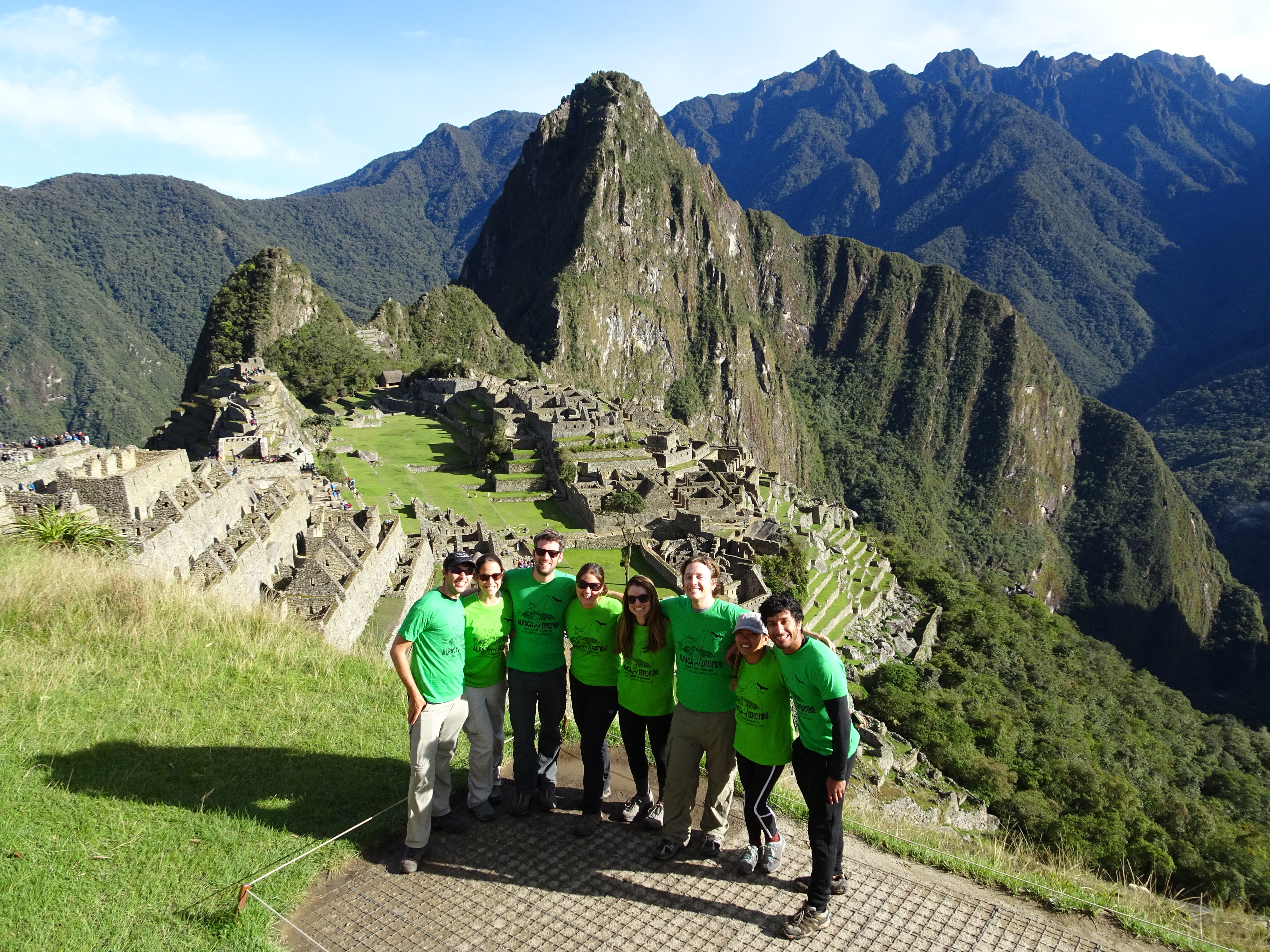 Gruppenfoto vor Machu Picchu