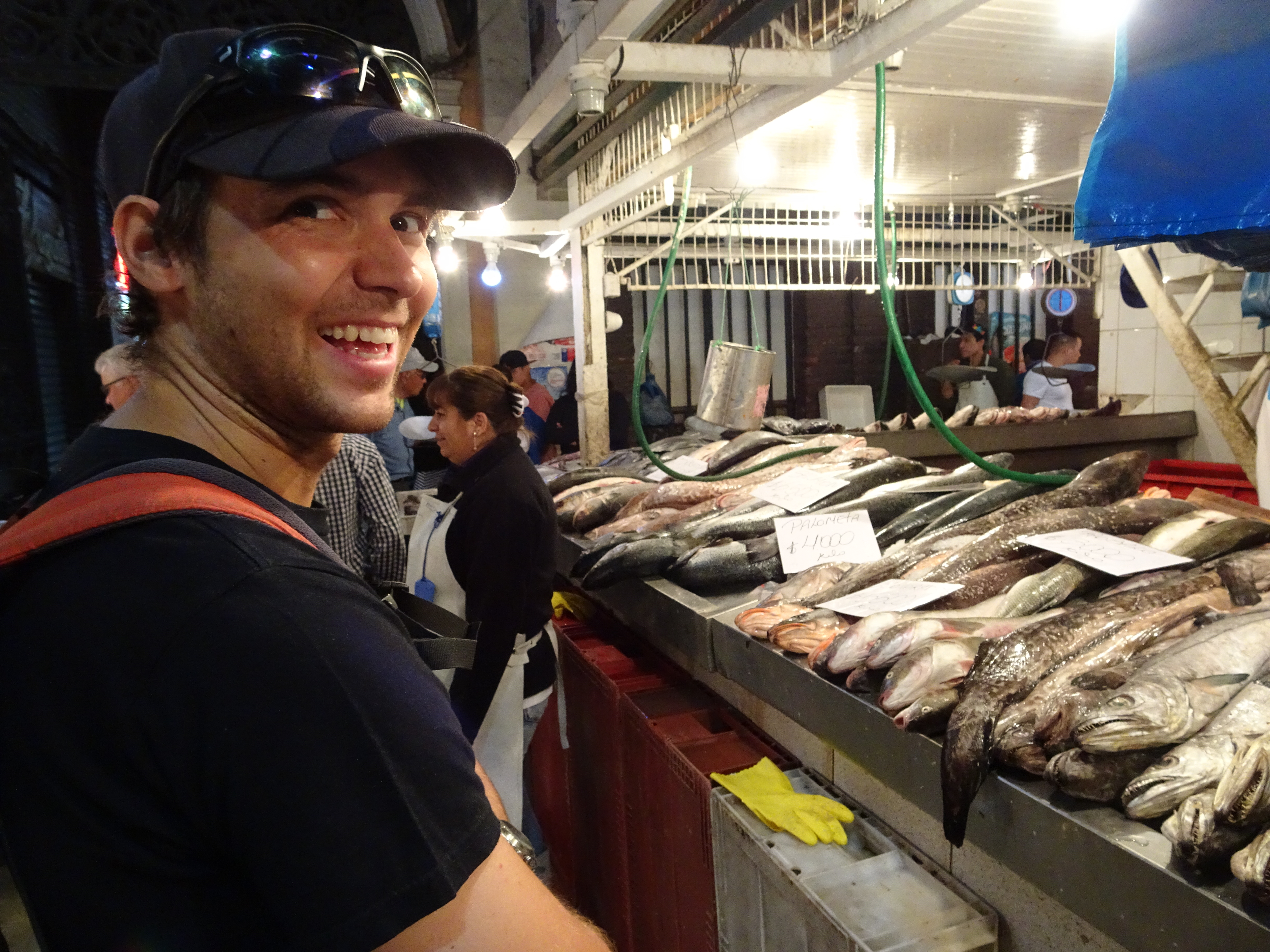 Mercado Central mit frischem Fisch