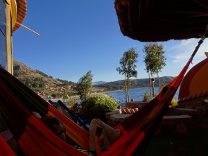 Hängemattenaussicht in Copacabana