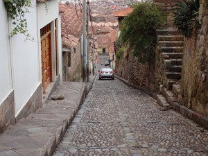 schmale Strasse in Cusco