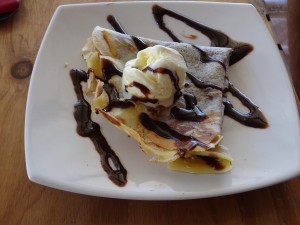 Crepe mit Glace