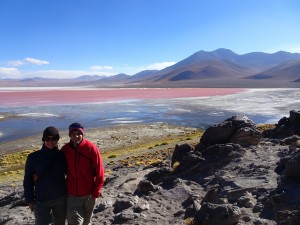 Schöne rote Lagune